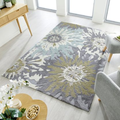 An Image of Soft Floral Rug Soft Floral Terracotta