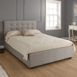 An Image of Regal Ottoman Grey Bed Frame Grey