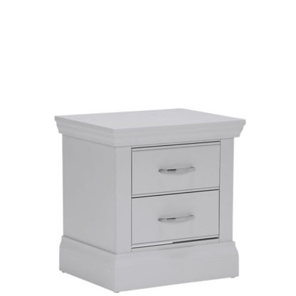 An Image of Willersey 2 Drawer Bedside Chest Grey