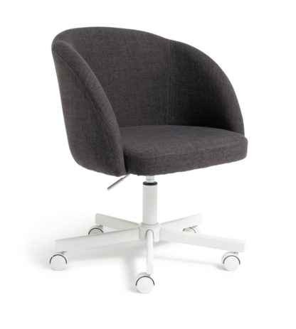 An Image of Habitat Swivel Tub Office Chair - Charcoal