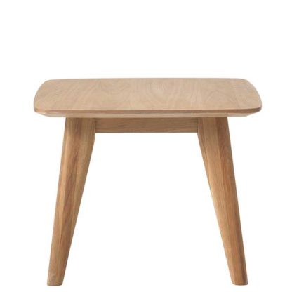 An Image of Lund Side Table Natural Oak