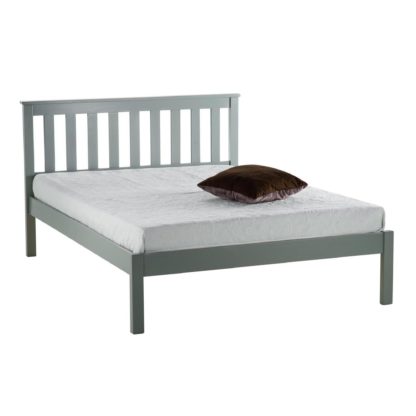 An Image of Denver Low End Bed Frame White