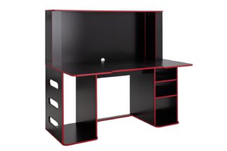 An Image of Argos Home Cornex Gaming Desk - Black