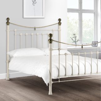 An Image of Evie White Bed Frame White