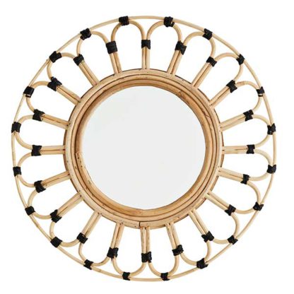 An Image of Bamboo Frame Mirror