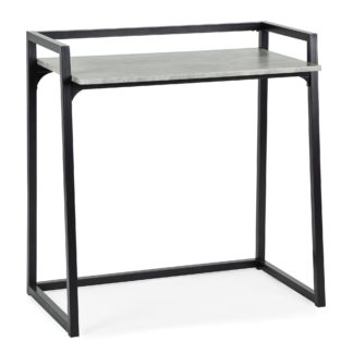 An Image of Alfie Concrete Effect Desk Grey