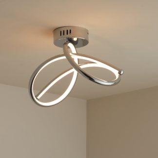 An Image of Berlin Dimmable LED Ceiling Fitting Chrome
