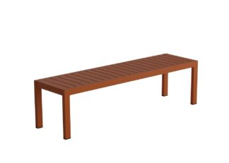 An Image of Case Eos Outdoor Bench Rust