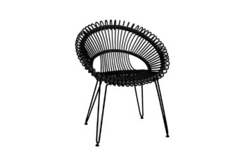 An Image of Vincent Sheppard Roxy Dining Chair Black