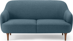An Image of Lupo 2 Seater Sofa, Orleans Blue