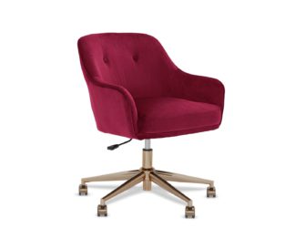 An Image of Habitat Marco Office Chair - Burgundy