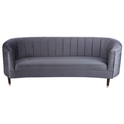 10f567756585bfaa15146ab33cd1bf880d82a07373e2f6b851b4991350a424ab.jpg An Image of Manoza Fabric Upholstered 2 Seater Sofa In Charcoal