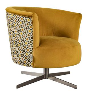 An Image of Orla Kiely Lily Swivel Chair