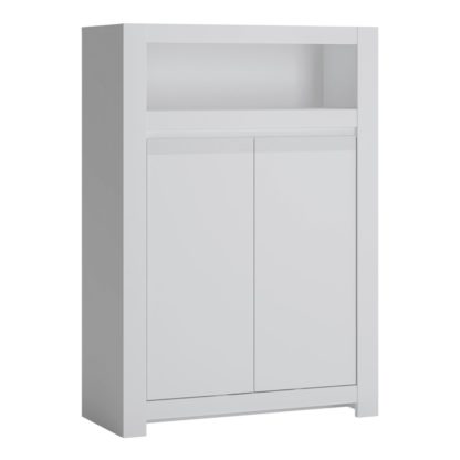 An Image of Delph 3 Door 3 Drawer Sideboard - White