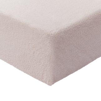 An Image of Argos Home Fleece 28cm Fitted Sheet - Double