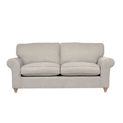 1a2d390aa583cf36f9f2a053314017723e35ff8e847da94aefa9e744f64734be.jpg An Image of Rosa Fabric 3 Seater Sofa Grey