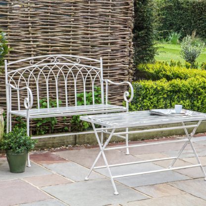 1cdefa5828ccbbdf68b89b680f4ed1eed5b11b3a297a3c8be6a0e7ef5763136f.jpg An Image of Maya 2 Seater Bench Cream (Natural)