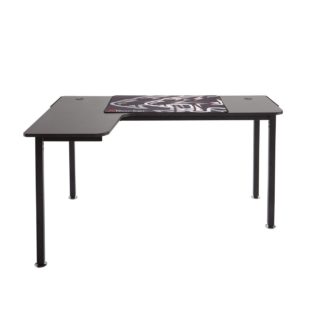 An Image of X Rocker Panther Left Corner Gaming Desk - Black
