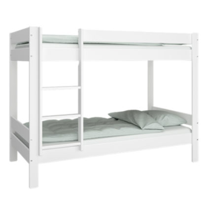 An Image of Nice Wooden Bunk Bed In Pure White