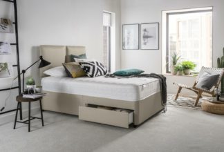 An Image of Silentnight Hatfield Memory Foam 2 Drawer Divan - Double