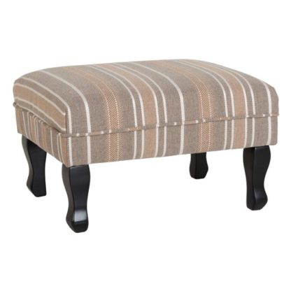 280ad906a63a22bfe3b7d4603cb9096c743a19e0496ef88f5d9fab8e387c5fa4.jpg An Image of Sherborne Stripe Fabric Footstool In Beige