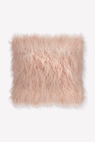 An Image of Faux Mongolian Fur Cushion