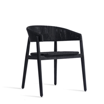 An Image of Vincent Sheppard Mona Outdoor Dining Chair Black