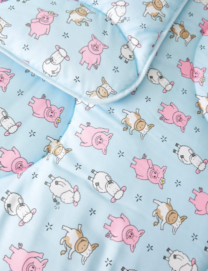 An Image of M&S Percy Pig™ 10.5 Tog Coverless Duvet & Pillowcase
