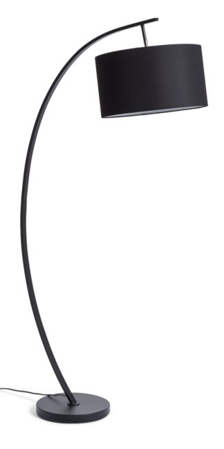 An Image of Habitat Clane Arch Floor Lamp - Black