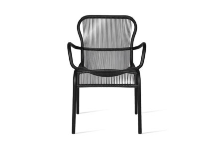 An Image of Vincent Sheppard Loop Outdoor Dining Chair Black