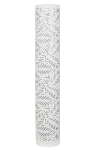 An Image of Argos Home Cut Out Leaf Column Floor Lamp - White