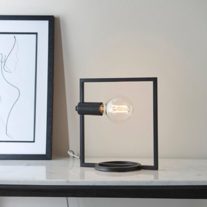 An Image of Vogue Guthrie Table Lamp Black