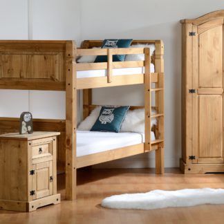 An Image of Corona Pine Bunk Bed Brown