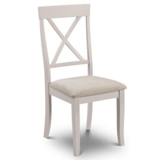 An Image of Cromley Wooden Dining Chair In Elephant Grey
