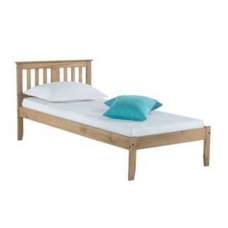 An Image of Salvador Pine Wooden Bed Frame Pine