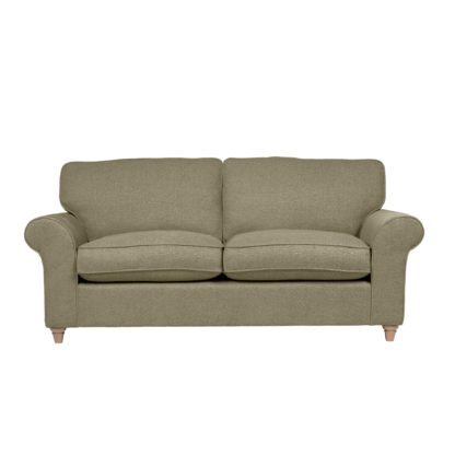 An Image of Rosa Fabric 3 Seater Sofa Grey