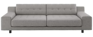 An Image of Habitat Hendricks 4 Seater Fabric Sofa - Grey