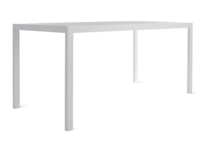 An Image of Case Eos Rectangular Outdoor Dining Table White