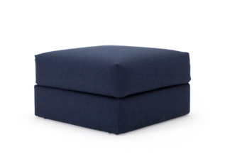 An Image of Heal's Oswald Storage Footstool Dessin Blue