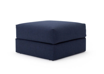 An Image of Heal's Oswald Storage Footstool Dessin Blue