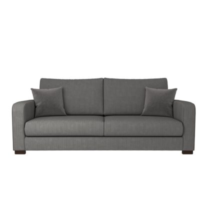 An Image of Carson Corduroy 4 Seater Sofa Emerald Green