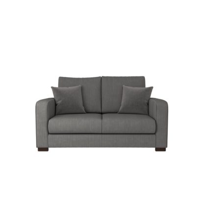 An Image of Carson Corduroy 2 Seater Sofa Emerald Green