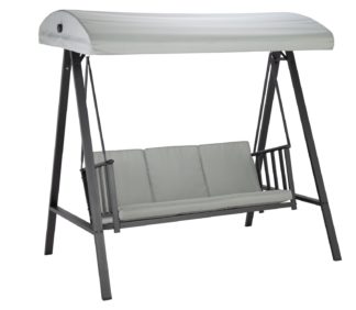 An Image of Argos Home Tapiola Metal 3 Seater Swing Chair