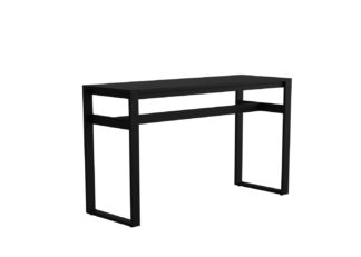 An Image of Case Eos Rectangular Bar Table Black