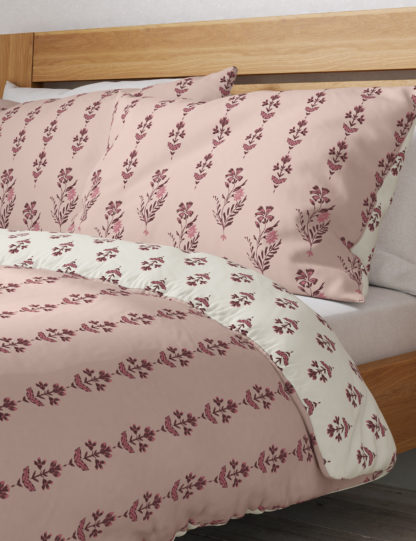 An Image of M&S Cotton Mix Batik Bedding Set