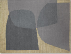 An Image of Casaco Jute & Wool Blend Rug, Large 160 x 230cm, Indigo Blue