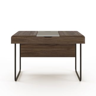 An Image of Dorset Desk with Sliding Desktop Walnut (Brown)