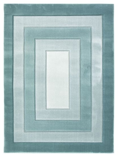 An Image of Melrose Daytona Border Rug - 160x230cm - Blue