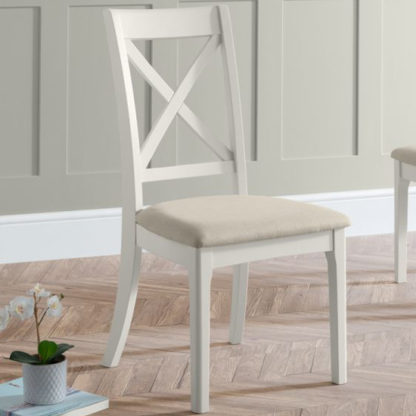 An Image of Pendleton Wooden Dining Chair In Grey