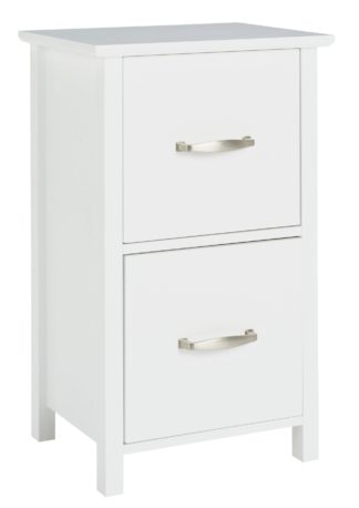 An Image of Argos Home Tongue & Groove 2 Drawer Unit - White